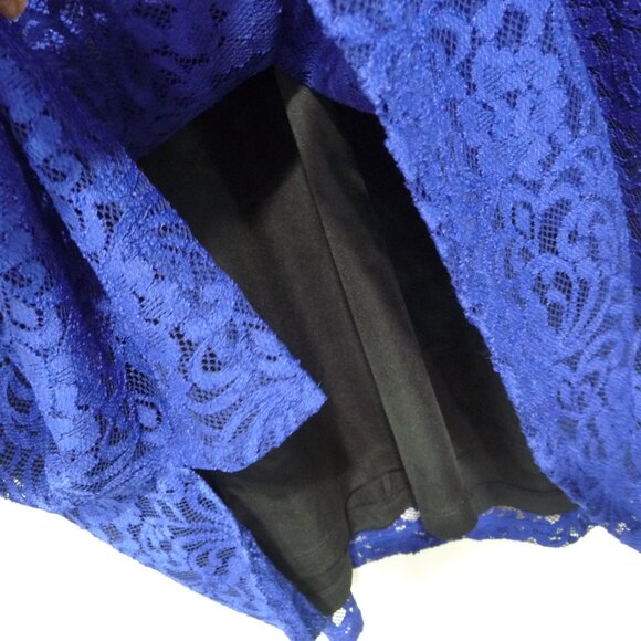 CATHERINES SIZE 2X ROYAL BLUE LACE TOP/TUNIC - Picture 6 of 11